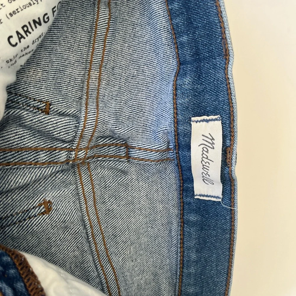 NWT Madewell 10" High Rise Skinny Blue Denim Jeans Women's Size 26T - Picture 5 of 8